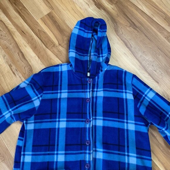 Vintage 90s Studio Works & Co Woman 2X Blue Plaid Fleece Jacket New - Picture 5 of 12
